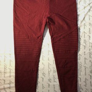 Burgundy Slim Leg Pants Petite